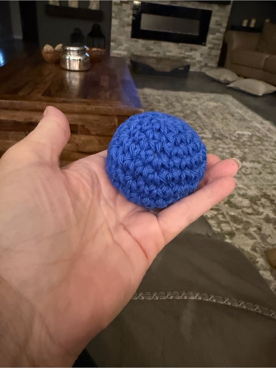 Other - Handmade Crocheted Blue Stress Ball